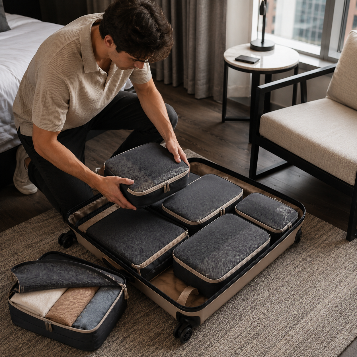 Travel Packing Cubes Set