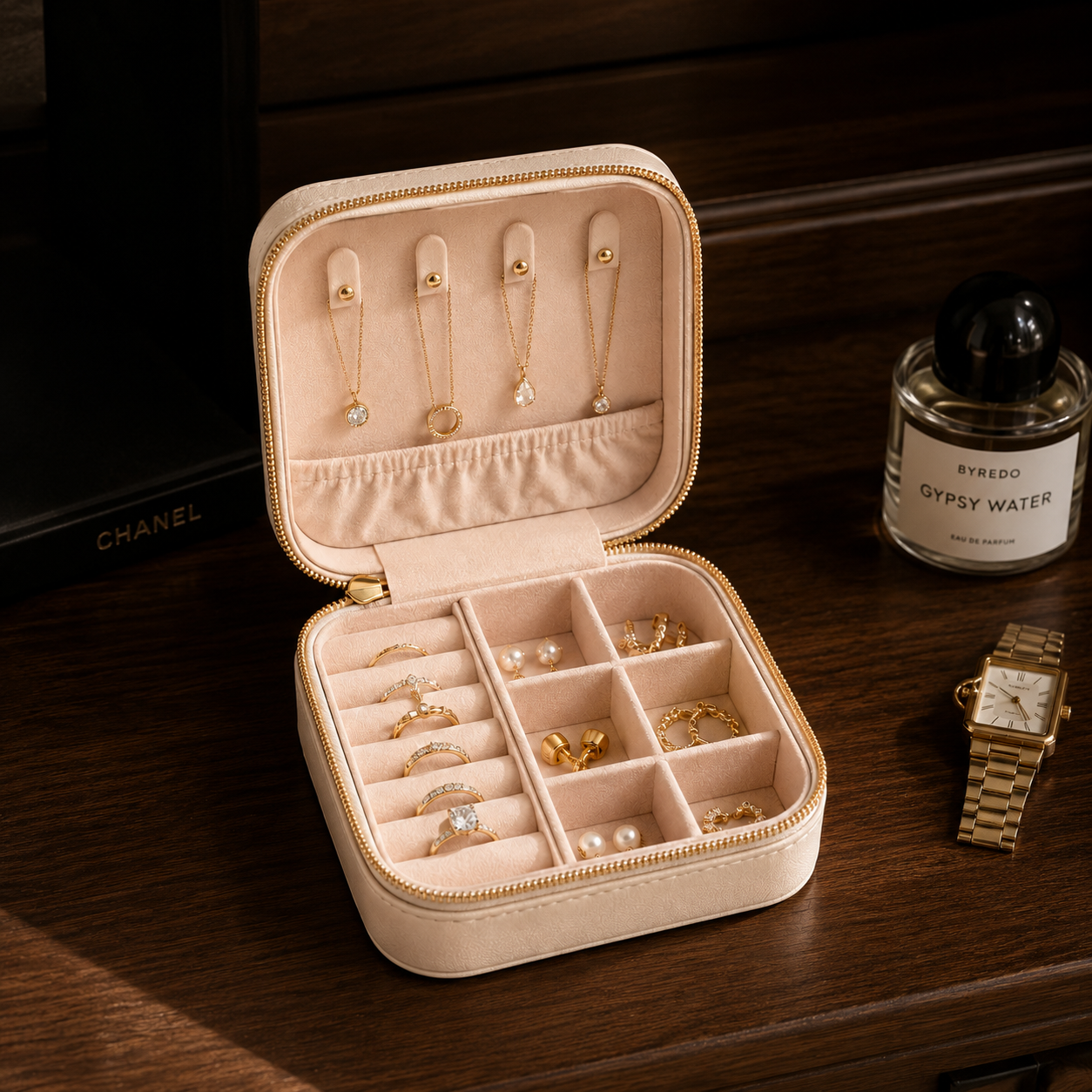 Travel Jewelry Organizer Case