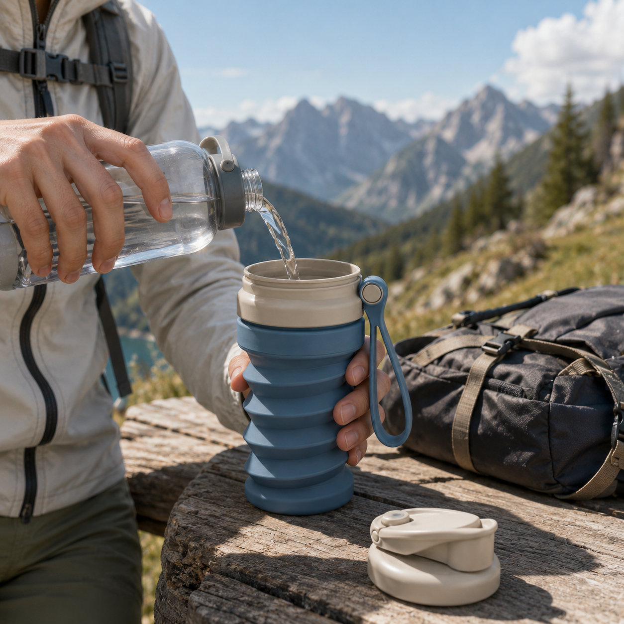 Collapsible Travel Water Bottle