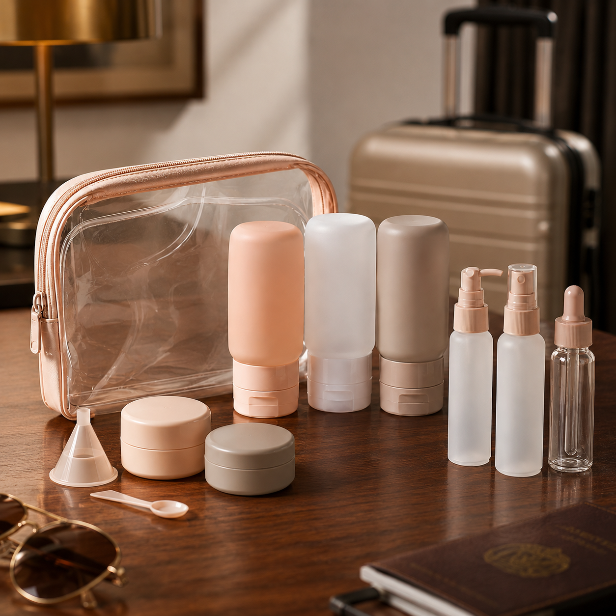 Travel Toiletry Bottle Set