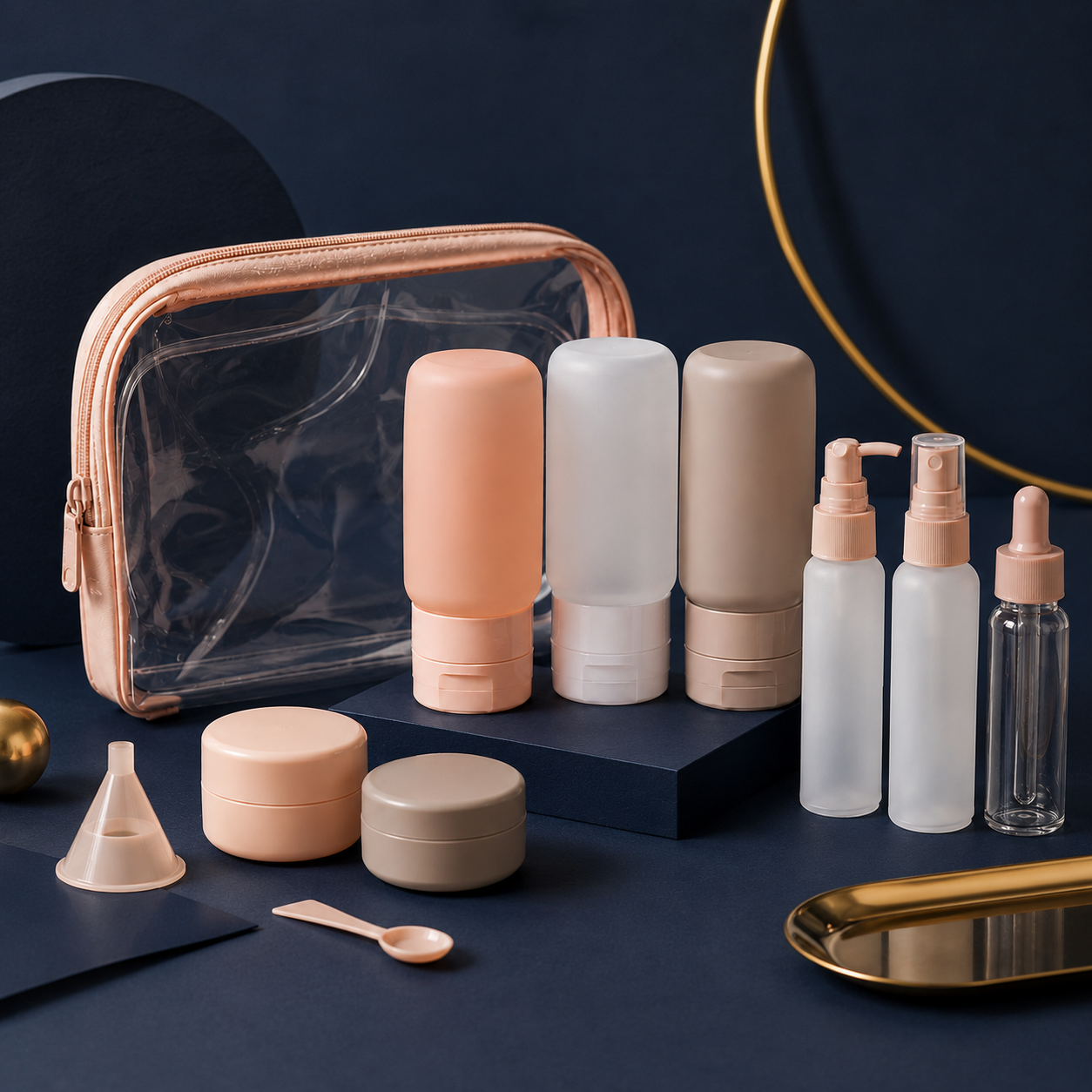 Travel Toiletry Bottle Set